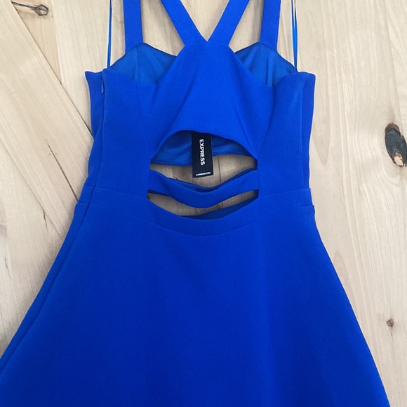 Blue Cocktail Dress - Picture 3 of 5